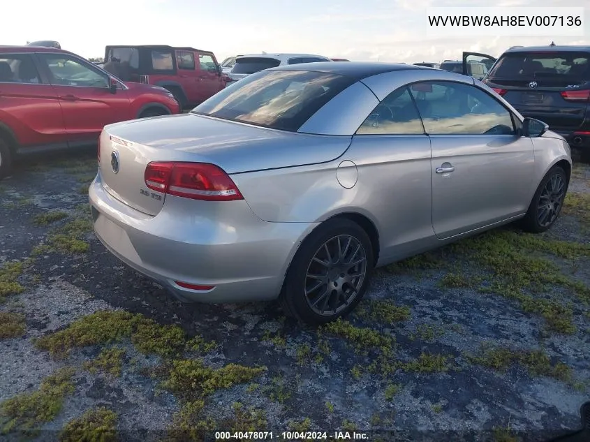 WVWBW8AH8EV007136 2014 Volkswagen Eos Komfort