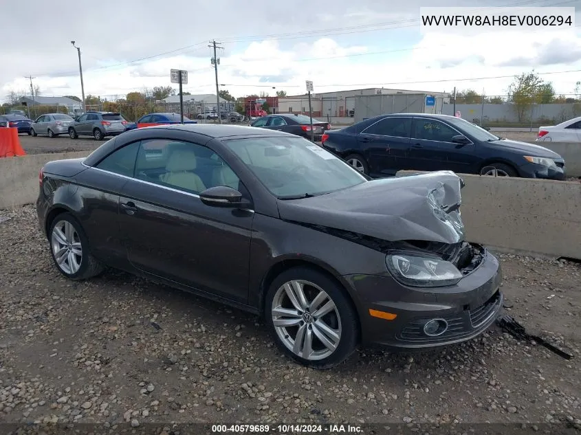 2014 Volkswagen Eos Executive VIN: WVWFW8AH8EV006294 Lot: 40579689