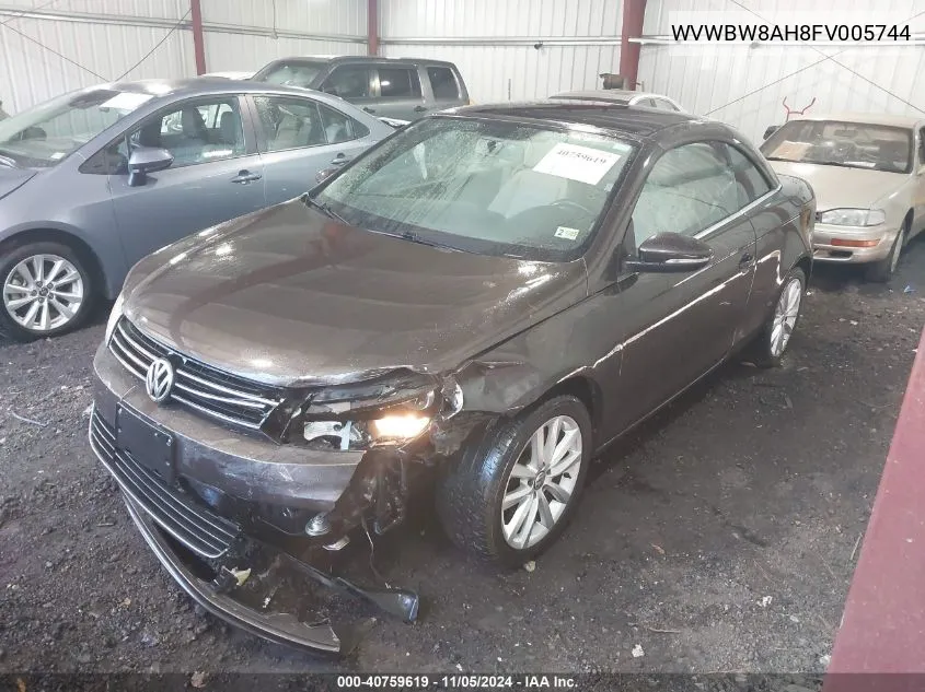 2015 Volkswagen Eos Komfort Edition VIN: WVWBW8AH8FV005744 Lot: 40759619