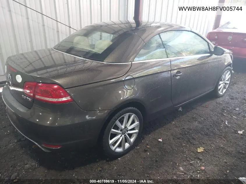 2015 Volkswagen Eos Komfort Edition VIN: WVWBW8AH8FV005744 Lot: 40759619