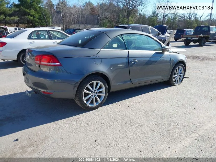 2015 Volkswagen Eos Komfort Edition VIN: WVWBW8AHXFV003185 Lot: 40884102