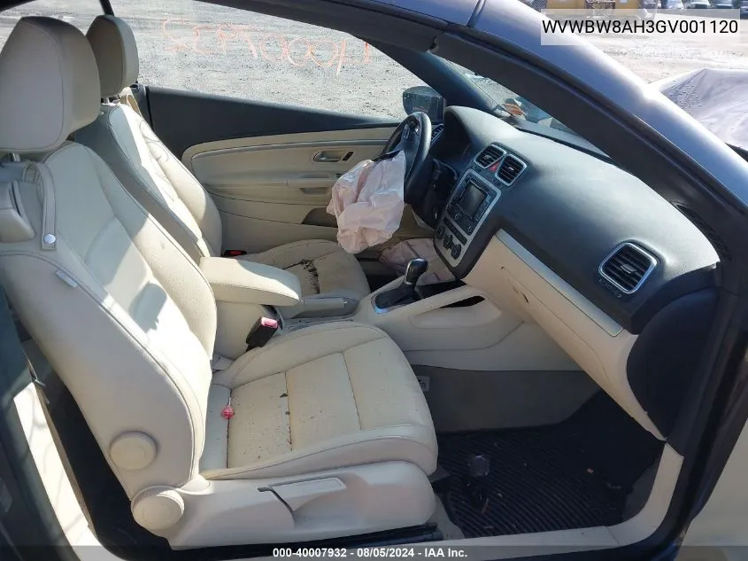 WVWBW8AH3GV001120 2016 Volkswagen Eos Komfort