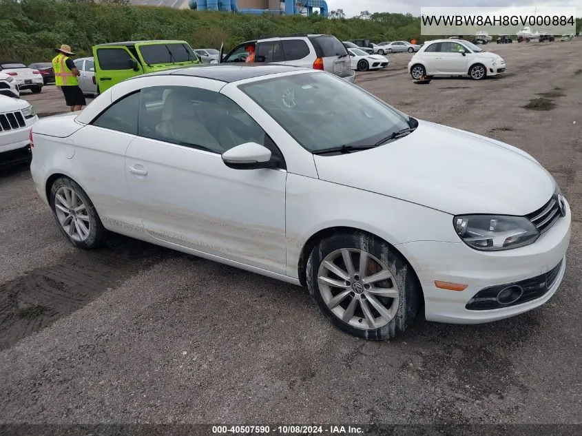 WVWBW8AH8GV000884 2016 Volkswagen Eos Komfort