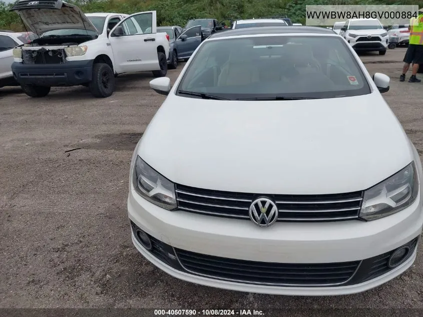 WVWBW8AH8GV000884 2016 Volkswagen Eos Komfort