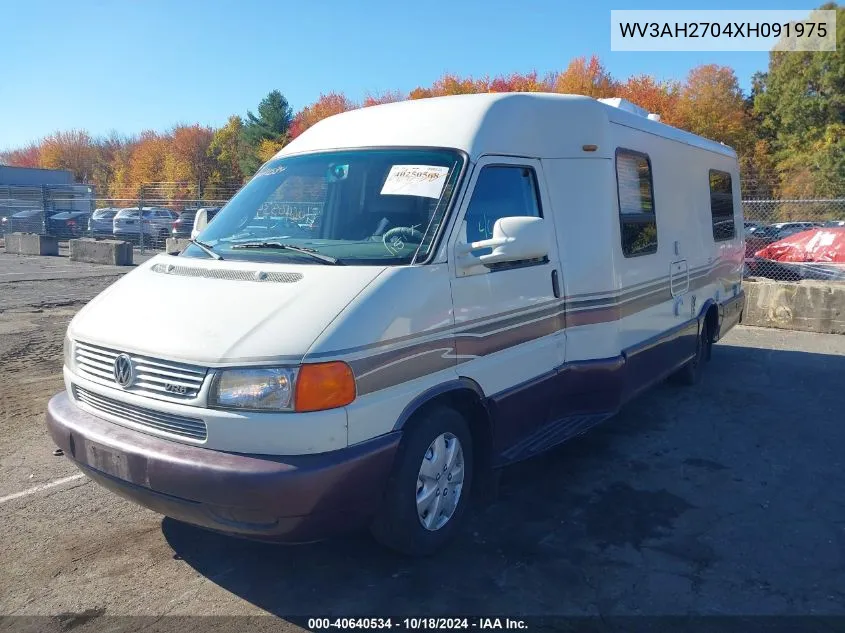 1999 Volkswagen Eurovan Mv VIN: WV3AH2704XH091975 Lot: 40640534