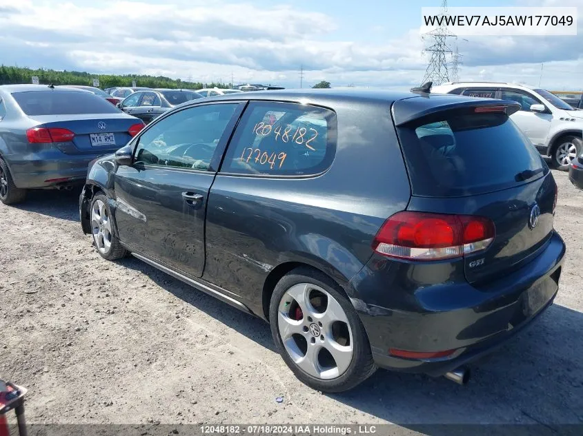 WVWEV7AJ5AW177049 2010 Volkswagen Golf Gti