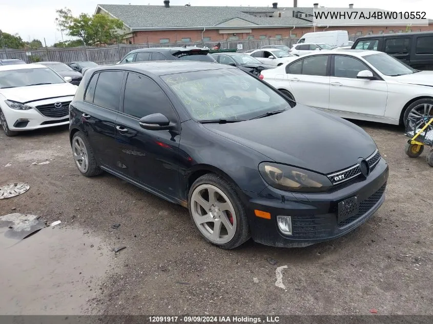 WVWHV7AJ4BW010552 2011 Volkswagen Golf Gti