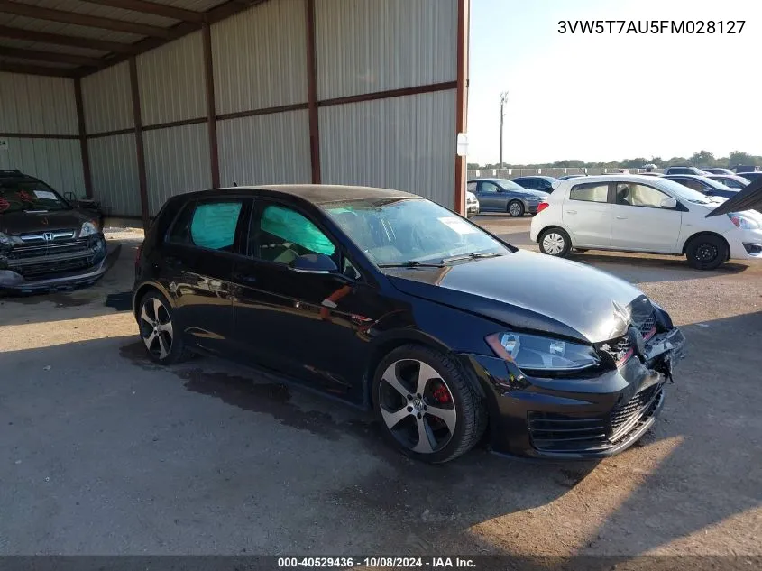 3VW5T7AU5FM028127 2015 Volkswagen Golf Gti