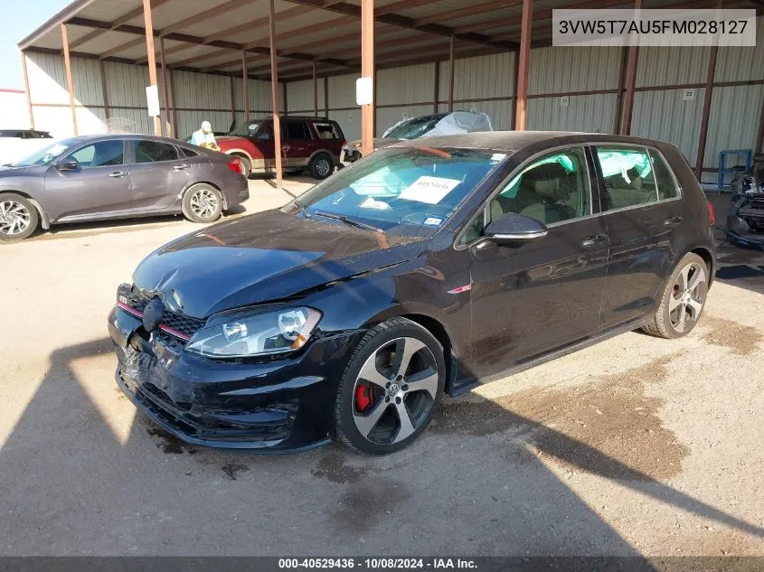 3VW5T7AU5FM028127 2015 Volkswagen Golf Gti