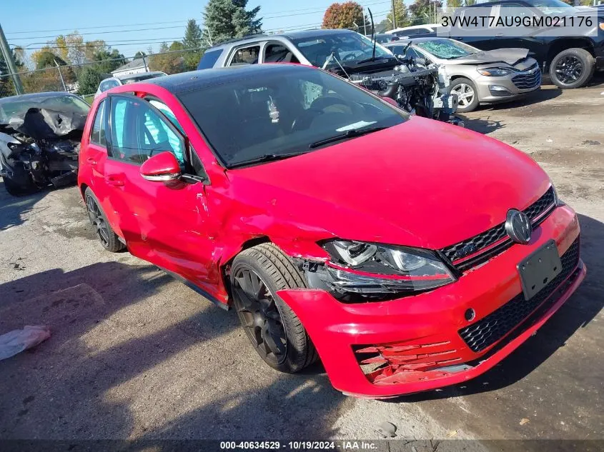 2016 Volkswagen Golf Gti Se 4-Door VIN: 3VW4T7AU9GM021176 Lot: 40634529