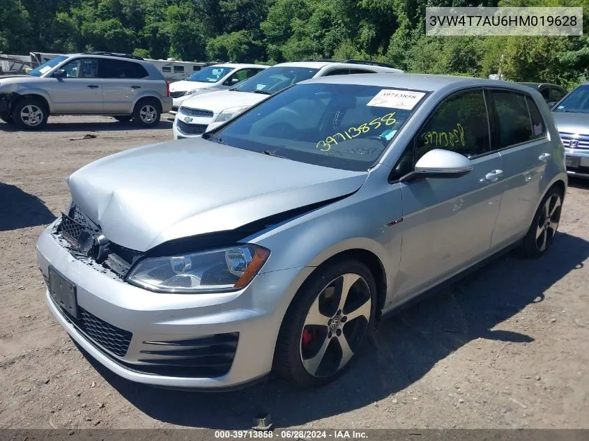 2017 Volkswagen Golf Gti Autobahn 4-Door/S 4-Door/Se 4-Door/Sport 4-Door VIN: 3VW4T7AU6HM019628 Lot: 39713858