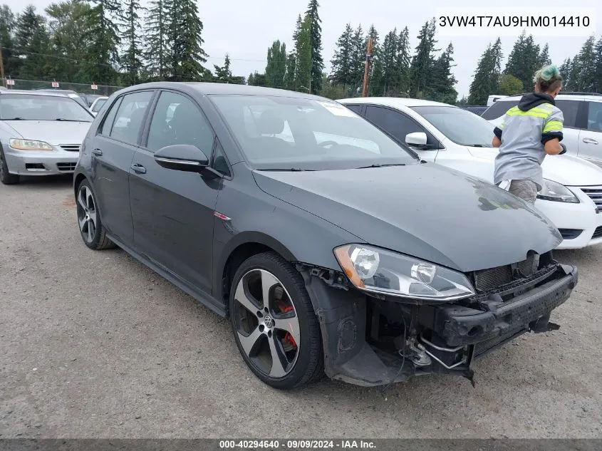 2017 Volkswagen Golf Gti Autobahn 4-Door/S 4-Door/Se 4-Door/Sport 4-Door VIN: 3VW4T7AU9HM014410 Lot: 40294640