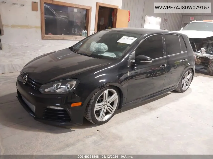 2013 Volkswagen Golf R 4-Door VIN: WVWPF7AJ8DW079157 Lot: 40331848