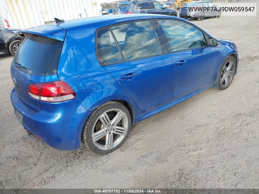 WVWPF7AJ9DW059547 2013 Volkswagen Golf R 4-Door