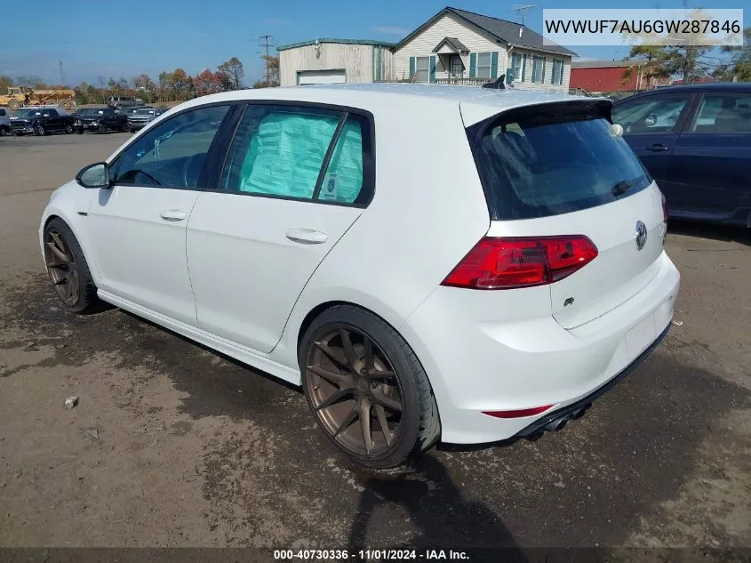 WVWUF7AU6GW287846 2016 Volkswagen Golf R 4-Door