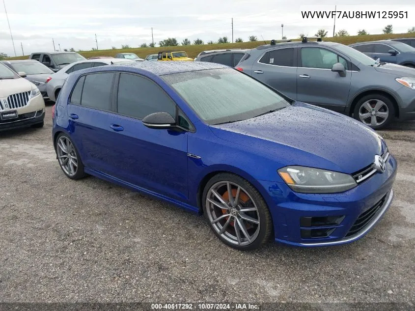 WVWVF7AU8HW125951 2017 Volkswagen Golf R