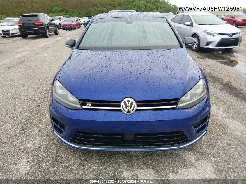 WVWVF7AU8HW125951 2017 Volkswagen Golf R