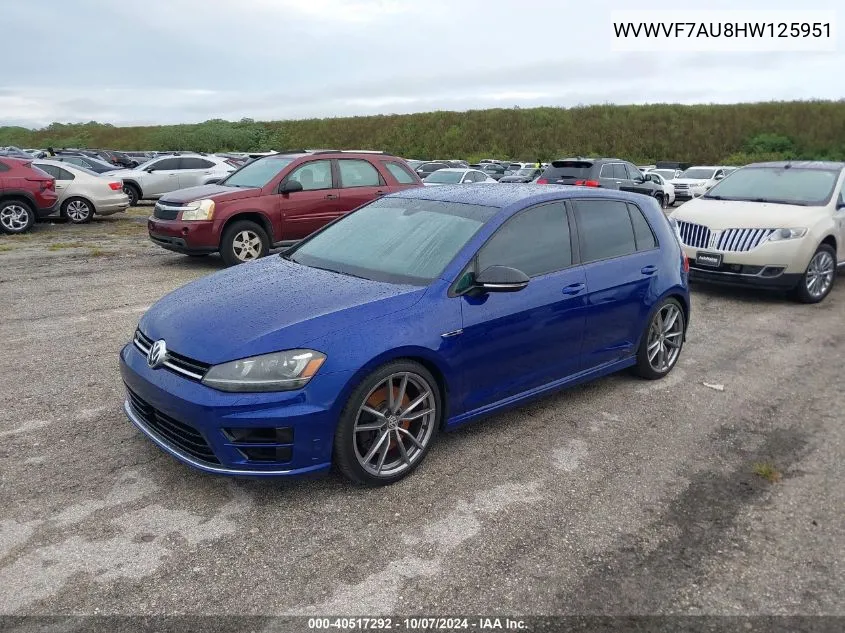 WVWVF7AU8HW125951 2017 Volkswagen Golf R