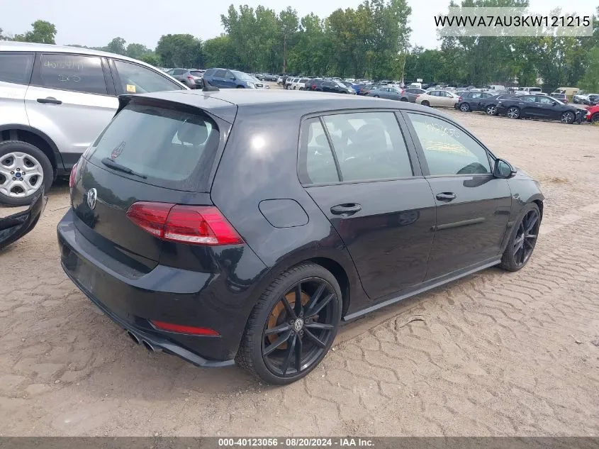 WVWVA7AU3KW121215 2019 Volkswagen Golf R