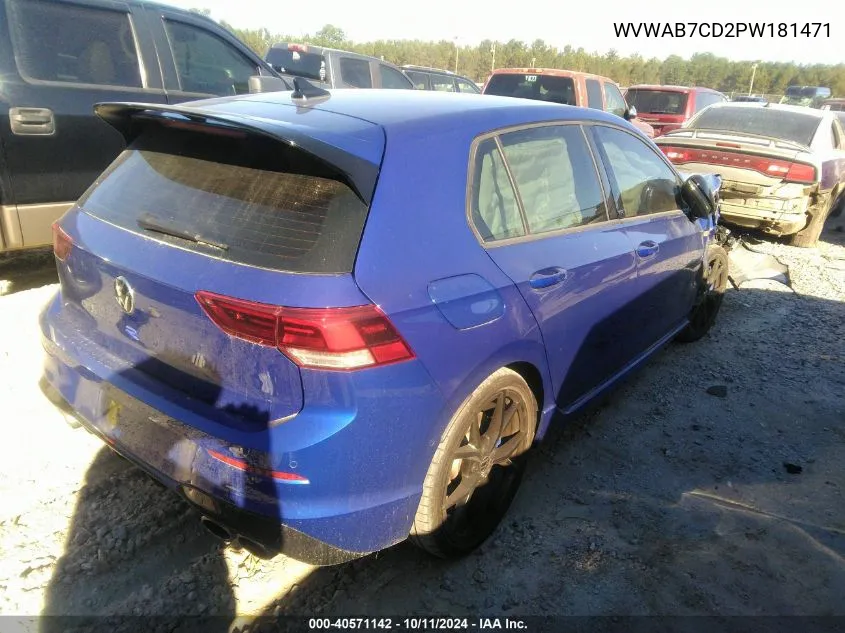 2023 Volkswagen Golf R 2.0T 20Th Anniversary Edition VIN: WVWAB7CD2PW181471 Lot: 40571142