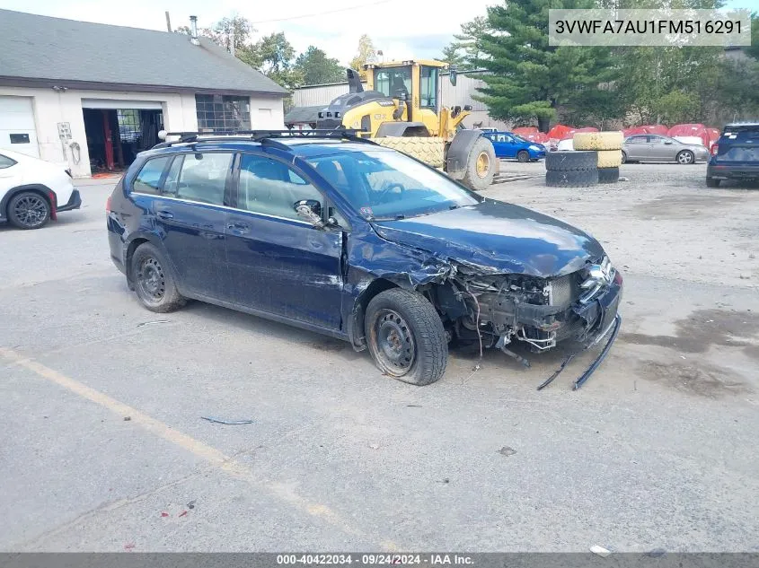 3VWFA7AU1FM516291 2015 Volkswagen Golf Sportwagen Tdi Se 4-Door