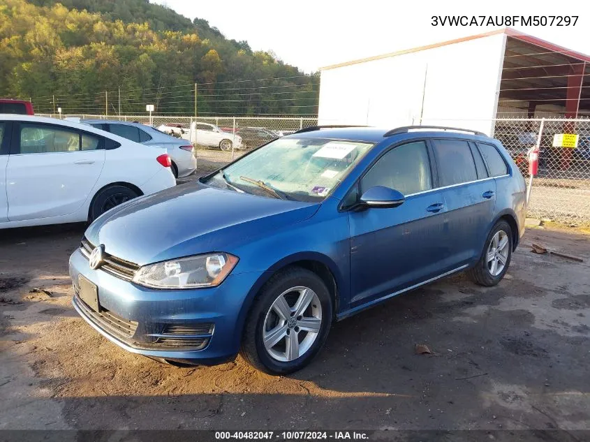 2015 Volkswagen Golf Sportwagen Tdi S 4-Door VIN: 3VWCA7AU8FM507297 Lot: 40482047