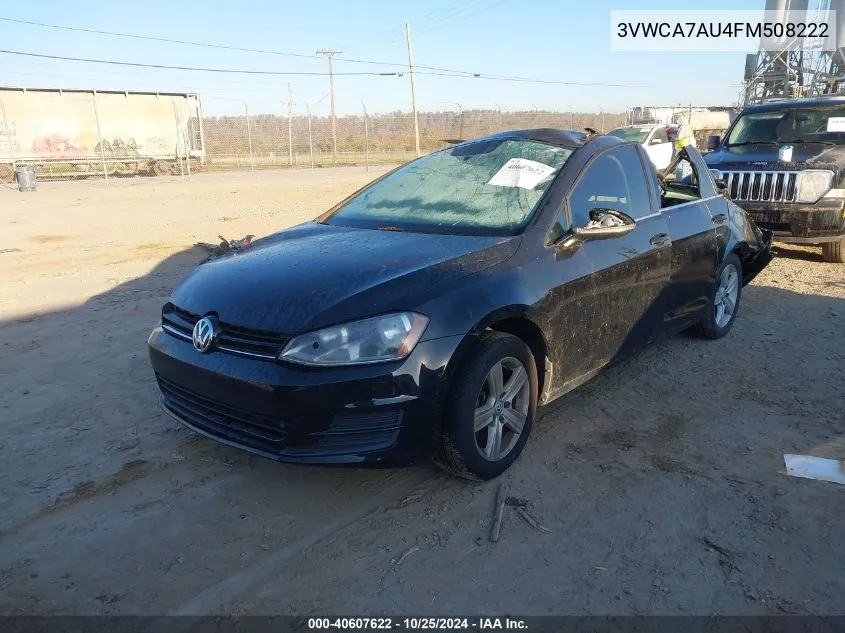 2015 Volkswagen Golf Sportwagen Tdi S 4-Door VIN: 3VWCA7AU4FM508222 Lot: 40607622