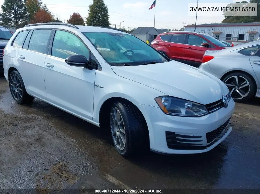 2015 Volkswagen Golf Sportwagen Tdi S 4-Door VIN: 3VWCA7AU6FM516550 Lot: 40712044