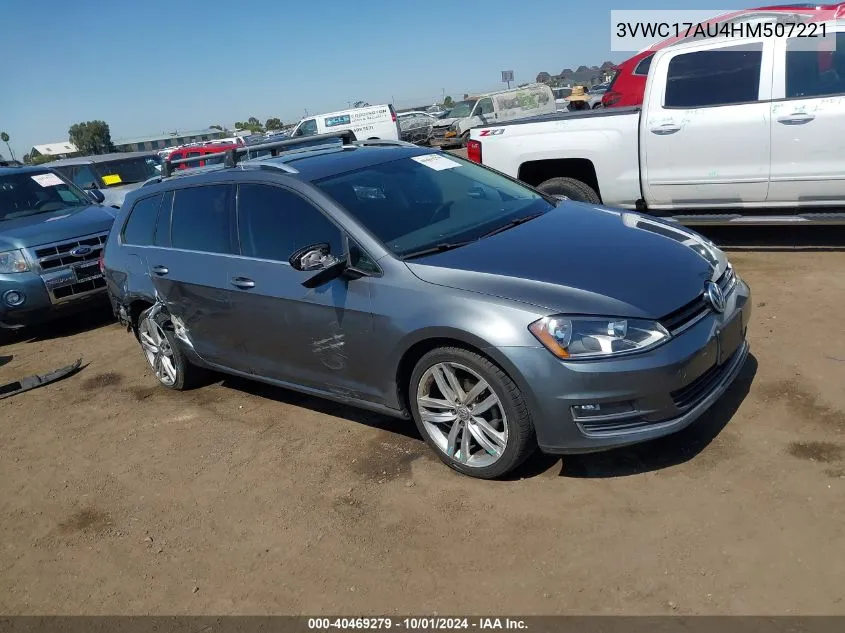 3VWC17AU4HM507221 2017 Volkswagen Golf Sportwagen Tsi S/Tsi Se/Tsi Sel