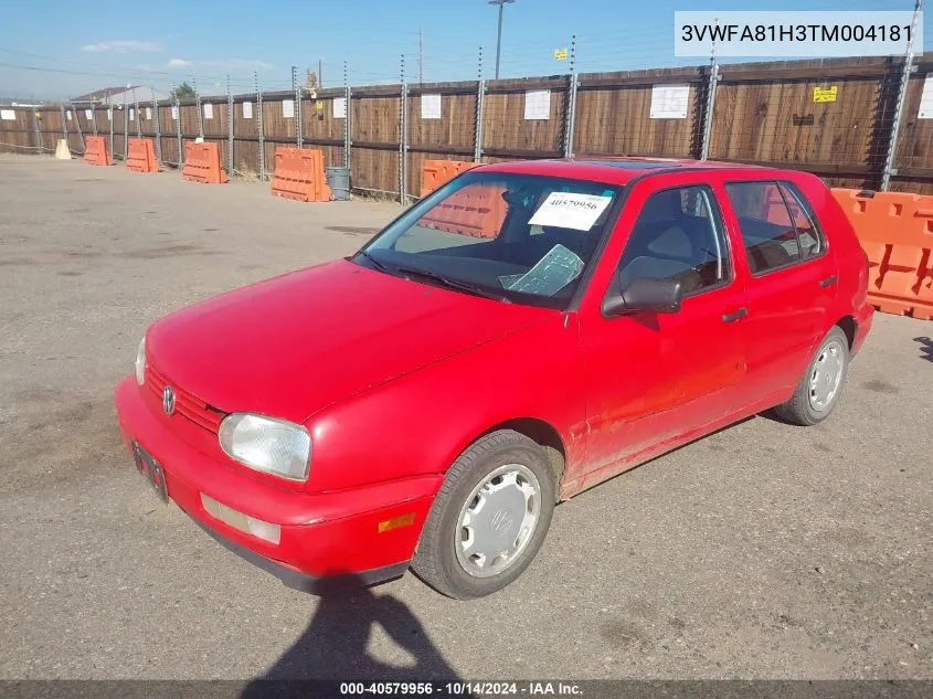 3VWFA81H3TM004181 1996 Volkswagen Golf Gl/Harlequin