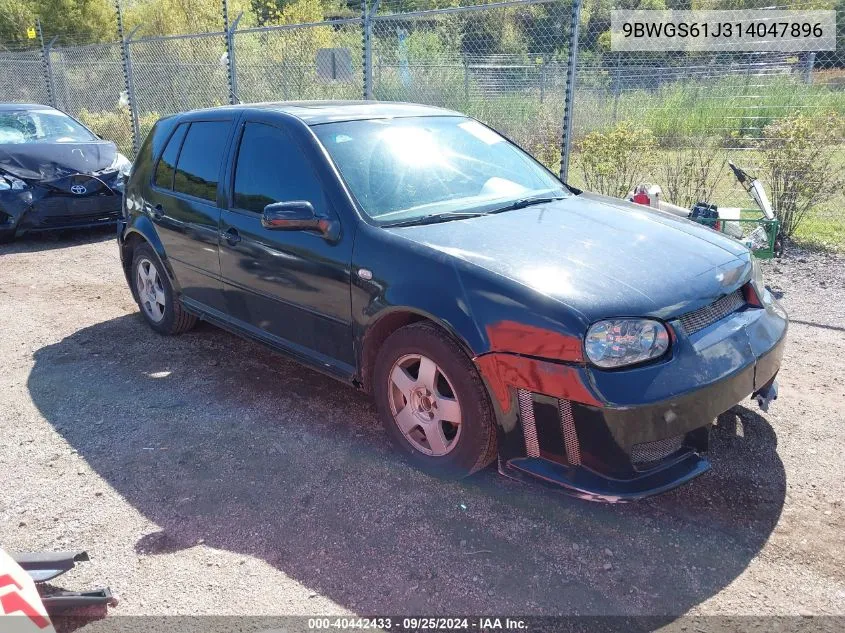 2001 Volkswagen Golf Gls VIN: 9BWGS61J314047896 Lot: 40442433