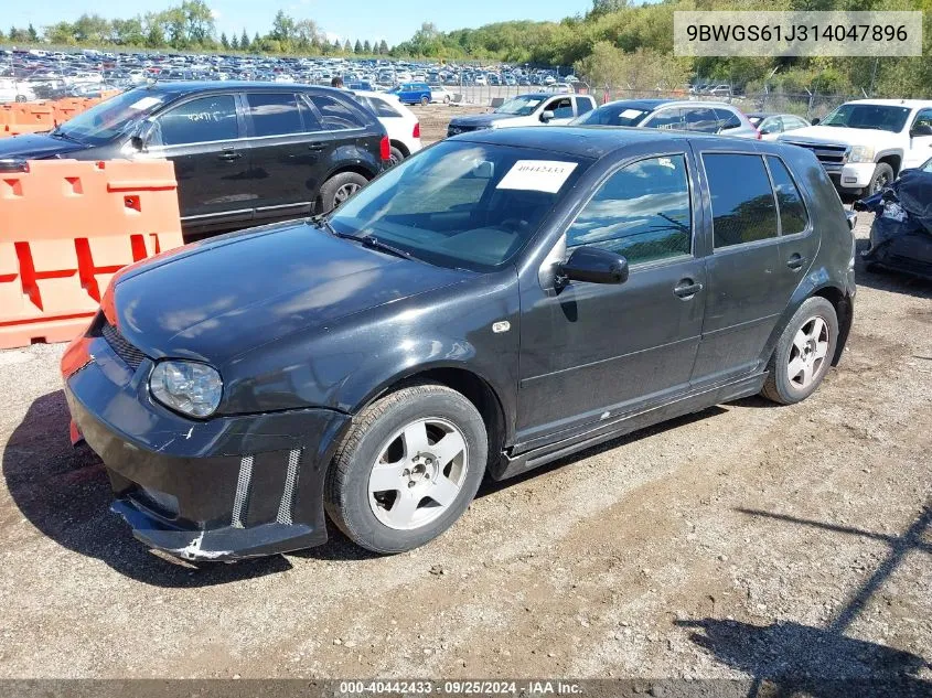 2001 Volkswagen Golf Gls VIN: 9BWGS61J314047896 Lot: 40442433