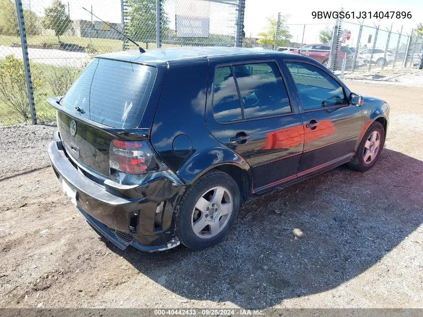 2001 Volkswagen Golf Gls VIN: 9BWGS61J314047896 Lot: 40442433