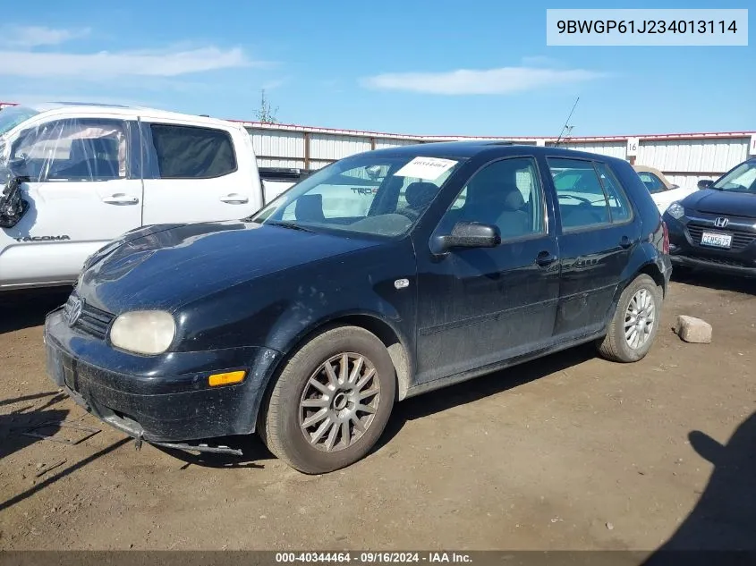 2003 Volkswagen Golf Gls Tdi VIN: 9BWGP61J234013114 Lot: 40344464