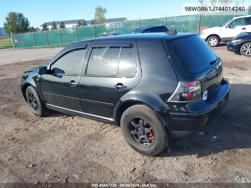 2004 Volkswagen Golf Gls Tdi VIN: 9BWGR61J744014240 Lot: 40447325