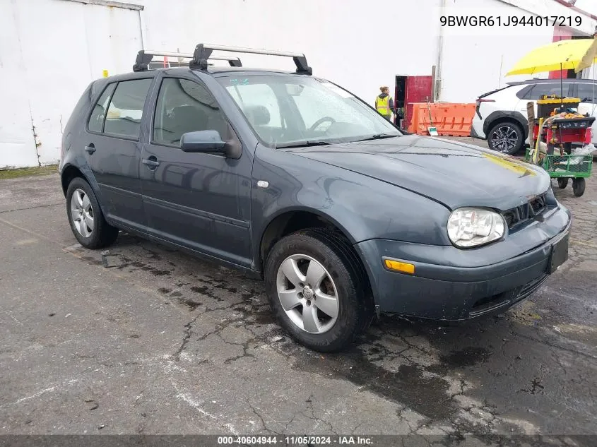 9BWGR61J944017219 2004 Volkswagen Golf Gls Tdi