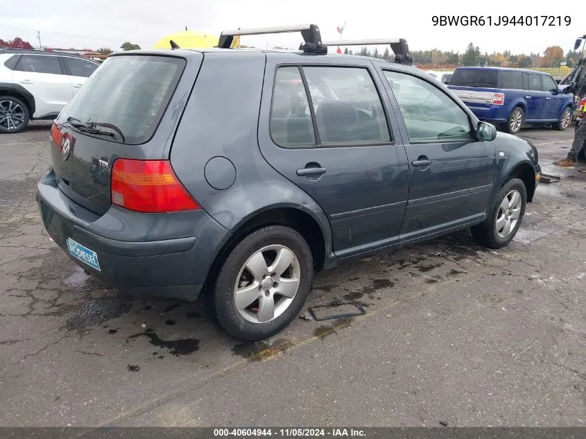 9BWGR61J944017219 2004 Volkswagen Golf Gls Tdi