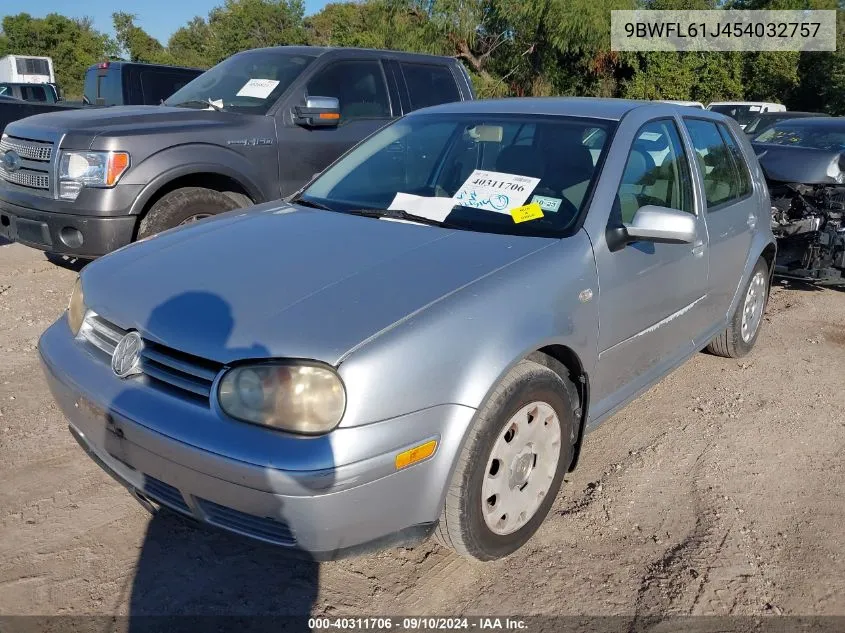 2005 Volkswagen Golf Gl VIN: 9BWFL61J454032757 Lot: 40311706