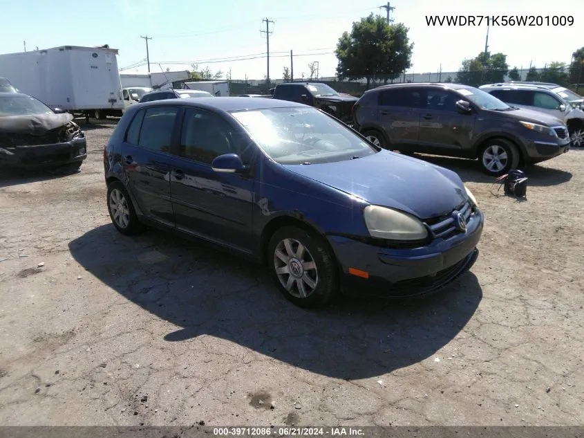 2006 Volkswagen Rabbit 4-Door VIN: WVWDR71K56W201009 Lot: 39712086