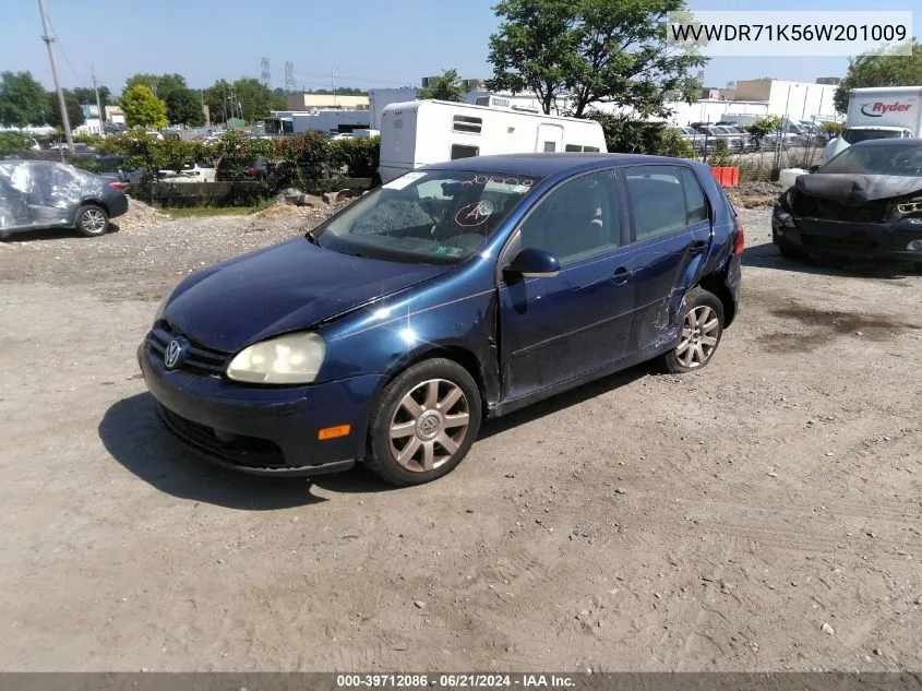 2006 Volkswagen Rabbit 4-Door VIN: WVWDR71K56W201009 Lot: 39712086