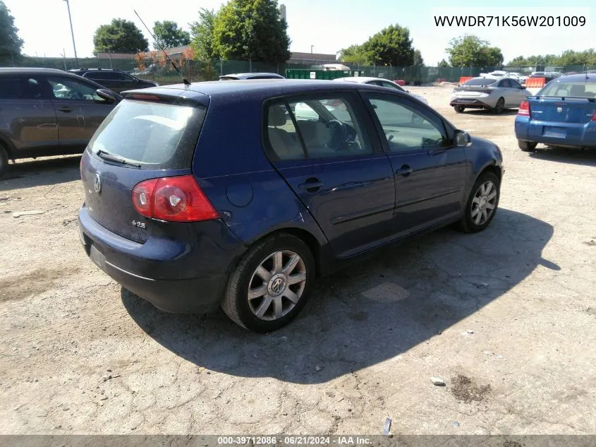 WVWDR71K56W201009 2006 Volkswagen Rabbit 4-Door