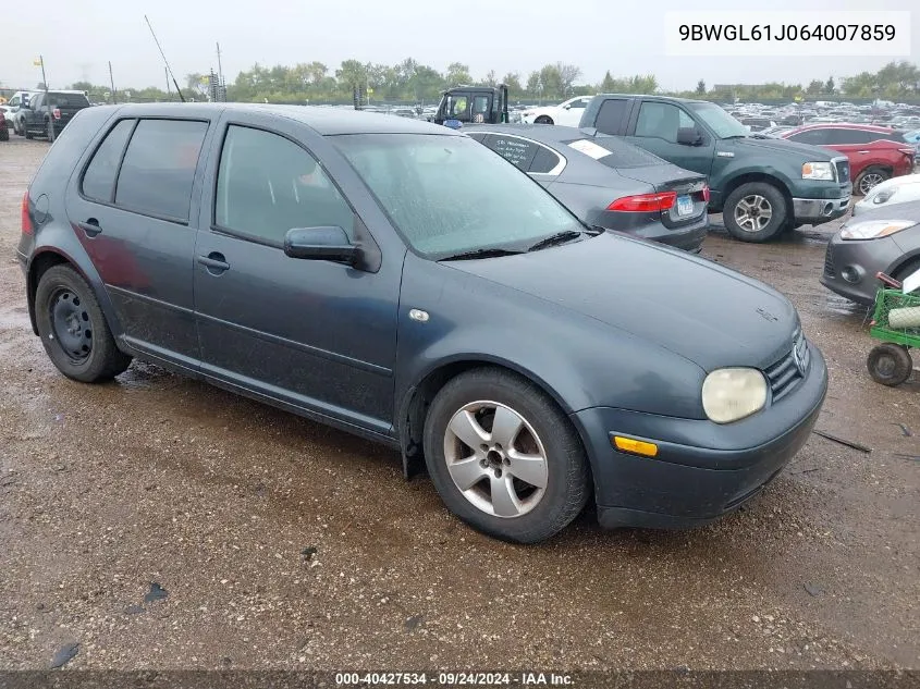 2006 Volkswagen Golf Gls 2.0L VIN: 9BWGL61J064007859 Lot: 40427534