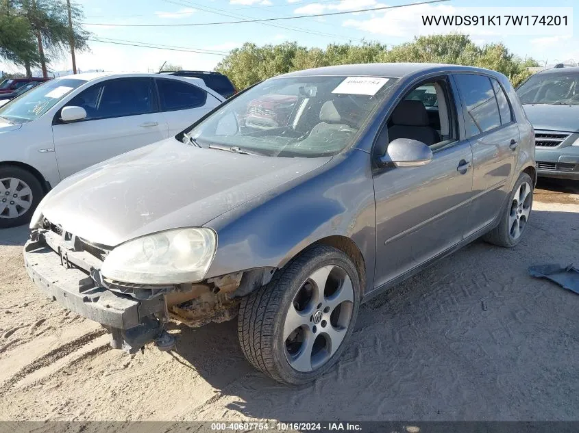 2007 Volkswagen Rabbit 4-Door VIN: WVWDS91K17W174201 Lot: 40607754