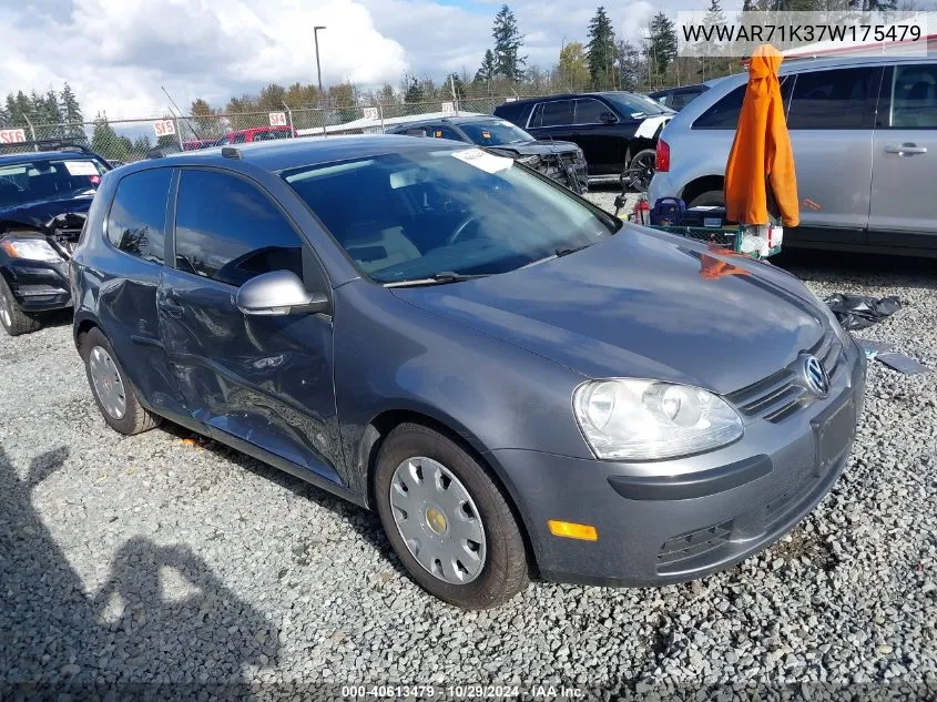 WVWAR71K37W175479 2007 Volkswagen Rabbit 2-Door