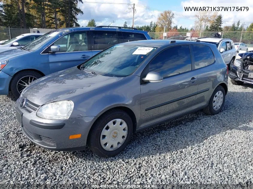 WVWAR71K37W175479 2007 Volkswagen Rabbit 2-Door