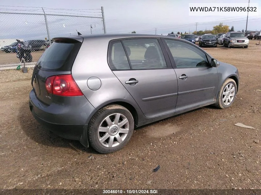 WVWDA71K58W096532 2008 Volkswagen Rabbit