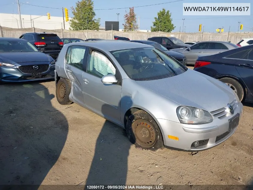 WVWDA71K49W114617 2009 Volkswagen Rabbit