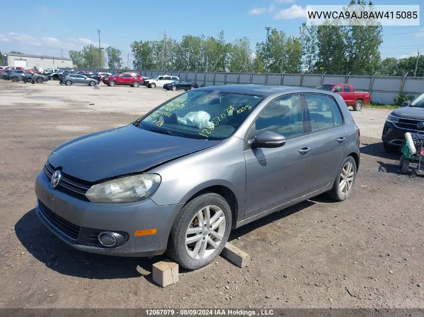 2010 Volkswagen Golf VIN: WVWCA9AJ8AW415085 Lot: 12067079