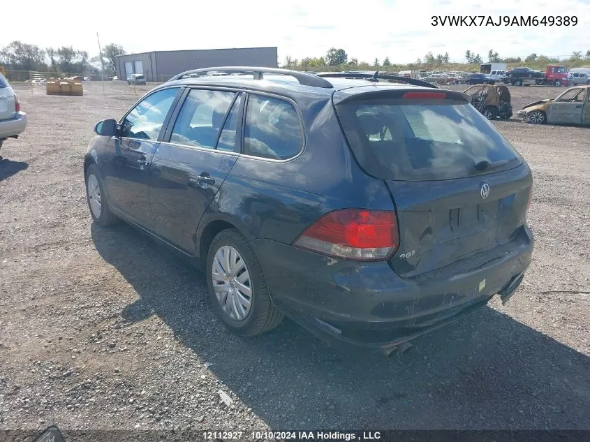 3VWKX7AJ9AM649389 2010 Volkswagen Golf Wagon