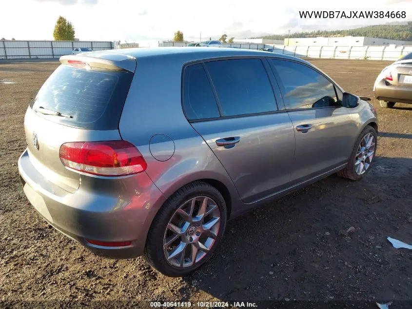 WVWDB7AJXAW384668 2010 Volkswagen Golf 4-Door